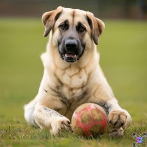 /image Anatolian Shepherd Anatolian Shepherd Australian Shephered Mix playing with ball 