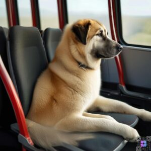 Akita Anatolian Shepherd Mix breed travelling