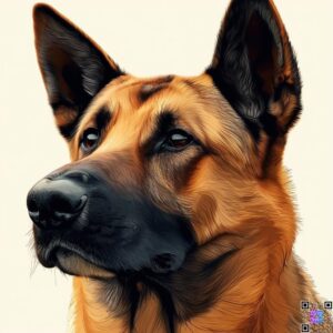 The Anatolian Shepherd-Belgian Malinois mix 