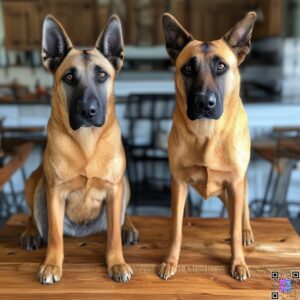 The Anatolian Shepherd-Belgian Malinois mix blue fawn coloured