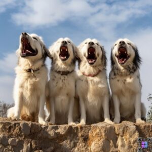 anatolian shephered dog barking