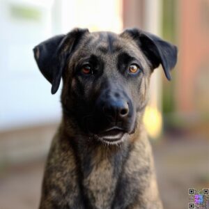 Anatolian Shepherd Black Lab Mix Brindle Mix