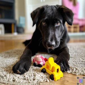  Black Anatolian Shepherd Mix playing