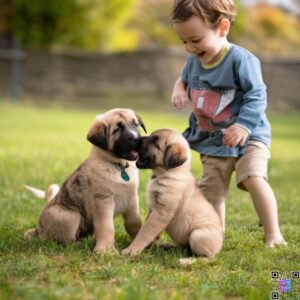 Brindle Anatolian Shepherd Puppies playing