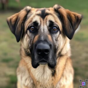 Anataolian Shepherd Cropped Ears Mix Brindle Mix