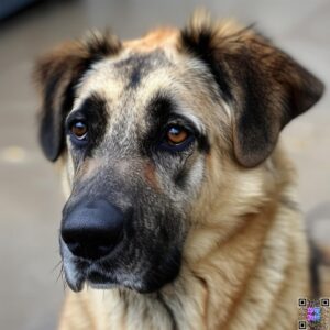 Anataolian Shepherd Cropped Ears Mix Brindle Mix not well