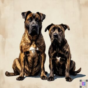 Cane Corso Anatolian Shepherd Mix Brindle Mix and cane corso