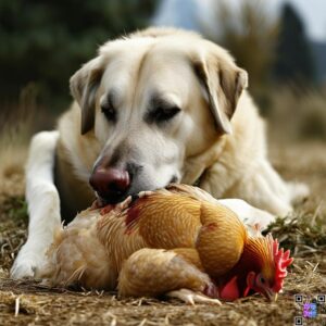 Anatolian shepherd killing chicken